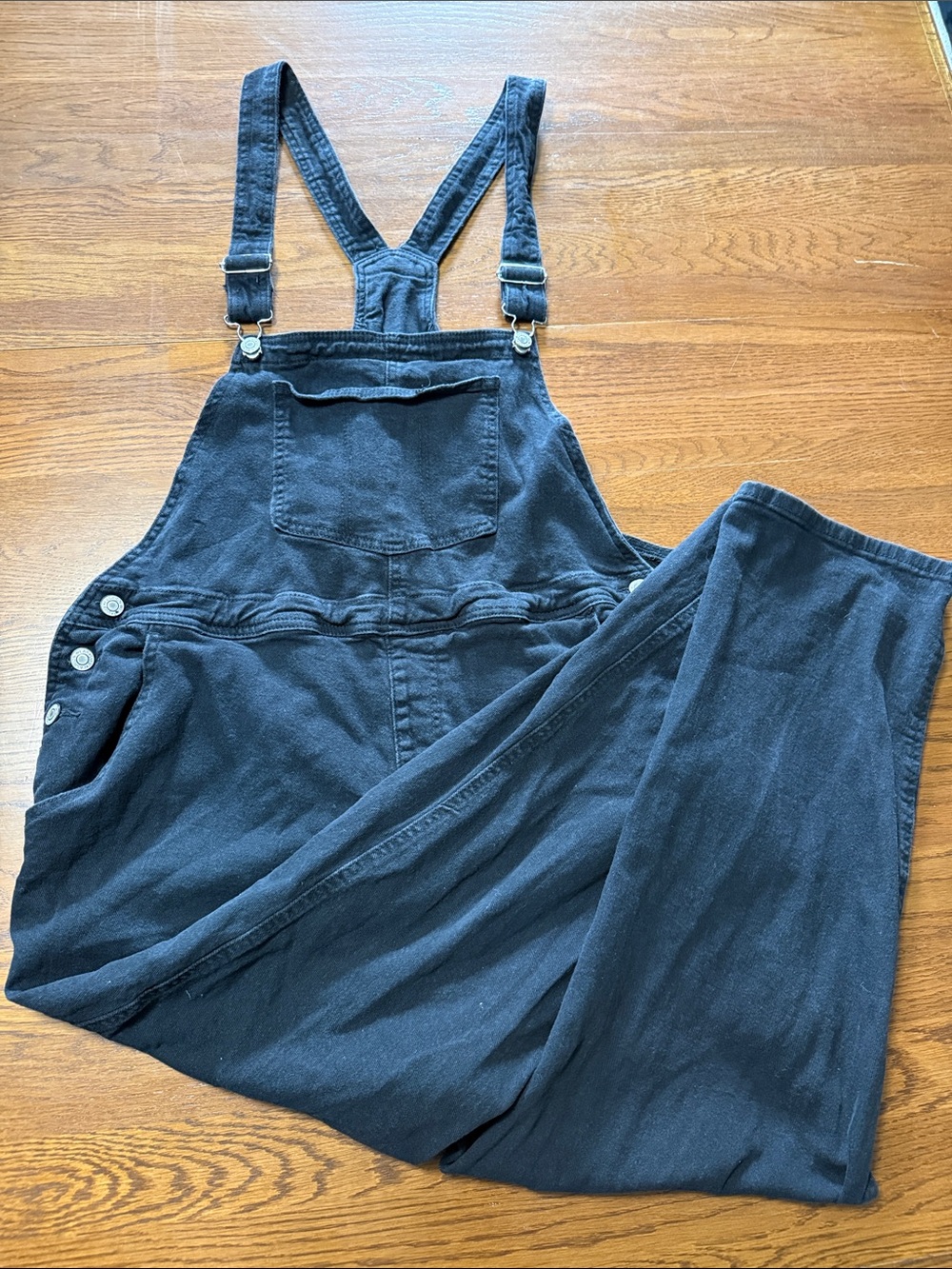 Black Women’s Denim Overalls Jeans - Casual Bib Jumpsuit